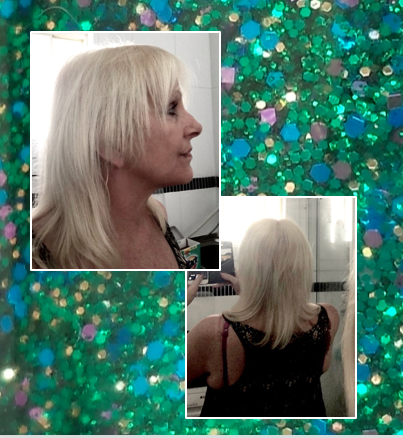 hair extensions following illness before photo